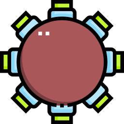 mesa redonda icono