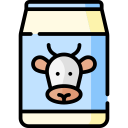 caja de leche icono