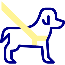 perro de servicio icono