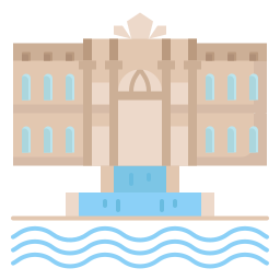 Trevi fountain icon