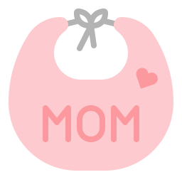 Baby bib icon