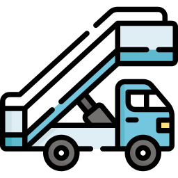 Stair truck icon