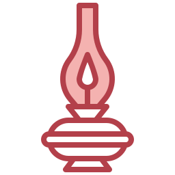 Oil lamp icon