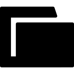 Folder filled shape icon