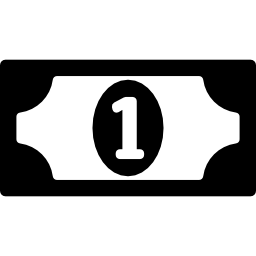 하나의 돈 지폐 icon