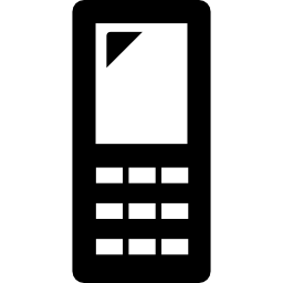 mobiele telefoon gevuld hulpmiddel icoon