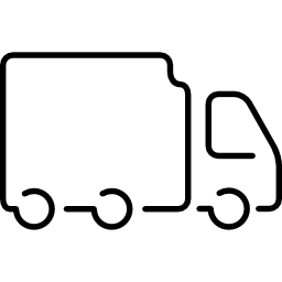 Truck ultrathin transport icon