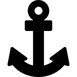 Anchor navigational interface sign icon