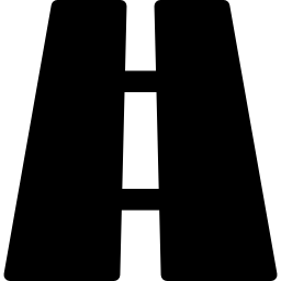 Road perspective icon