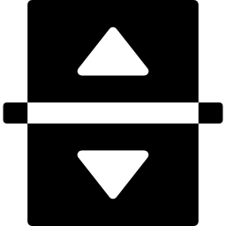 Up and down arrows button icon