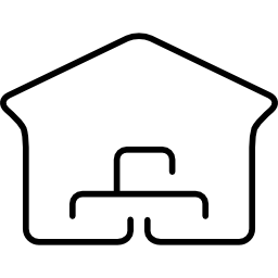 Logistics business boxes storage icon