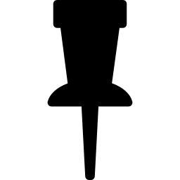 pin silhouette icon