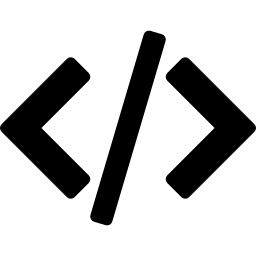 Programming code signs icon