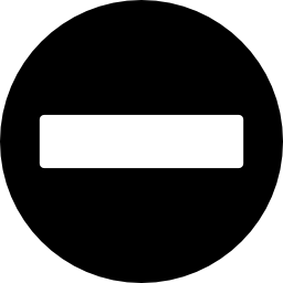 黒丸内のマイナス記号 icon