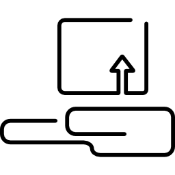 ultradünnes schild des logistikpakets icon