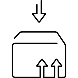 logistieke verpakkingsdoos icoon