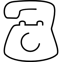 Telephone ultrathin outline icon
