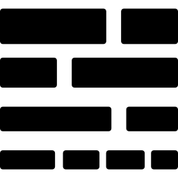botão quadrado de opção de tamanho de linhas Ícone