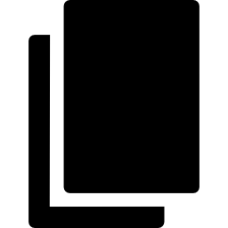 rechteckige papierblätter gefüllt zeichen icon