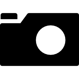 Photo camera filled tool icon
