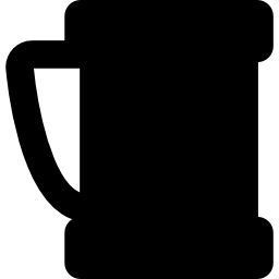 Jar filled silhouette icon