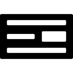 Horizontal rectangles lines icon