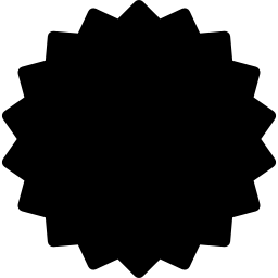 Label commercial circular filled tool icon
