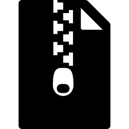 Compressed zip file icon