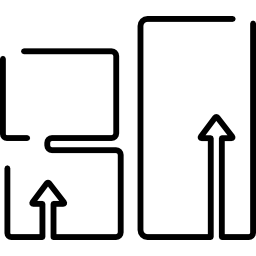Boxes packages stack ultrathin outlines icon