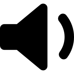 audio gevulde spreker van interface icoon