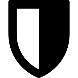 Shield of security interface icon