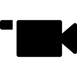 Movie camera silhouette icon