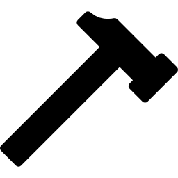 marteau, silhouette Icône
