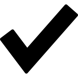 Checkmark for verification icon
