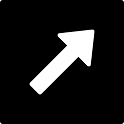 Up arrow in square filled button icon