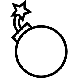 Bomb outline icon