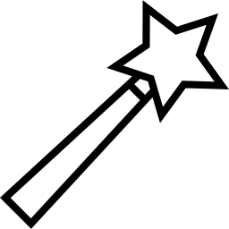 Magic wand outline icon