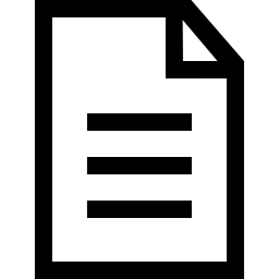 struttura del file con linee di testo icona