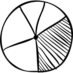 gráfico estatístico circular Ícone