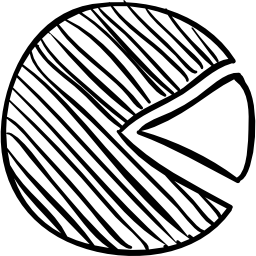 desenho gráfico de percentagens circulares Ícone
