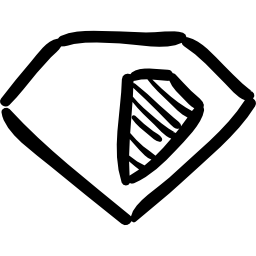 Diamond sketch icon