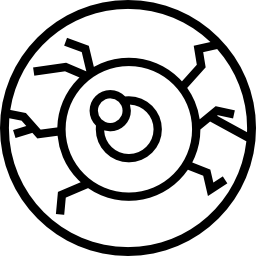 ハロウィンの輪郭を描かれた目玉 icon