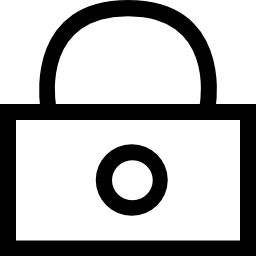 profilo del lucchetto chiuso icona