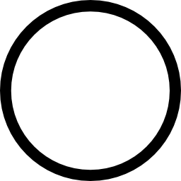 contorno del cerchio icona