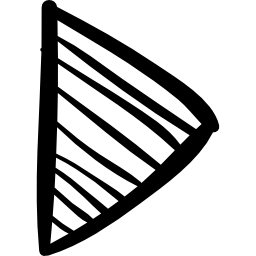 riproduci lo schizzo della freccia del triangolo destro icona