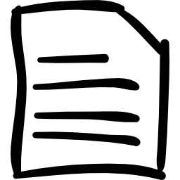 텍스트 라인이있는 파일 스케치 icon