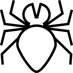 Halloween spider outline icon