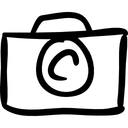 Photo camera sketch icon