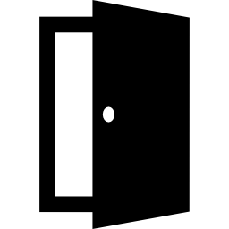 Открытая выходная дверь иконка