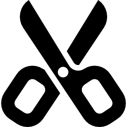 Scissors cutting tool icon